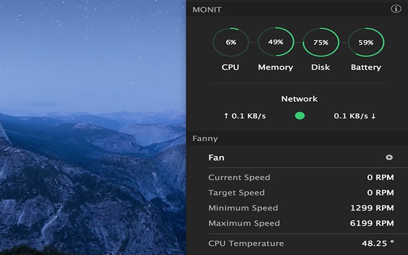 مشاهده آمار لحظه‌ای عملکرد سیستم در macOS با نرم‌افزار Stats 